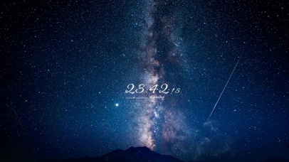 4k 治愈唯美星空流星雨