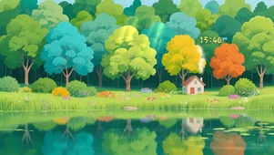 湖边的小屋