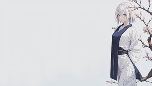 白发美少女