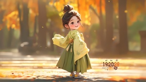 枫叶 少女（秋）