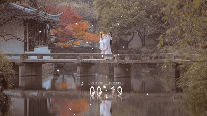 4K庭院古风美女