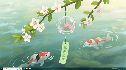 锦鲤附体好运风铃主题