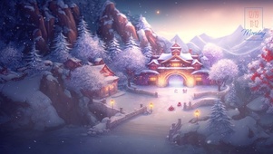 飘雪小镇