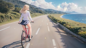 骑行少女