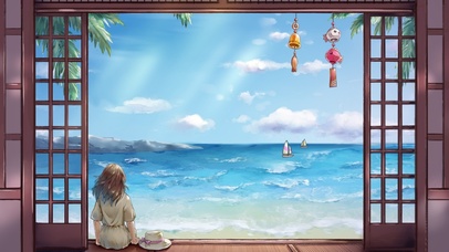 在海边看海的少女日漫壁纸图片 动态桌面壁纸图片 动态壁纸下载 元气壁纸