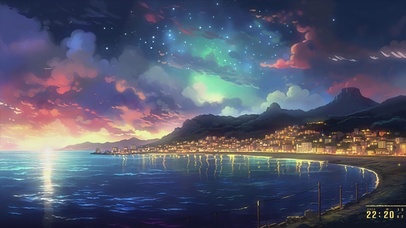 海湾夜色