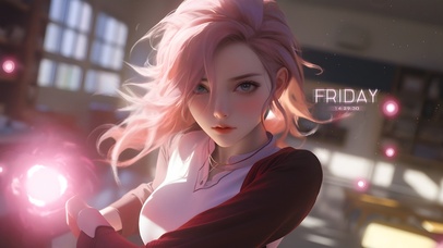 4k 粉发纯欲阿狸