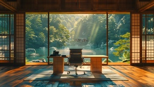湖泊庭院