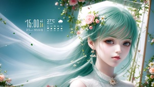 4k 清新少女