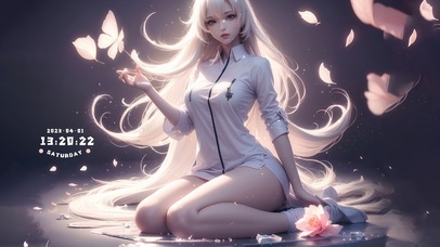 纯欲系古风长发美少女