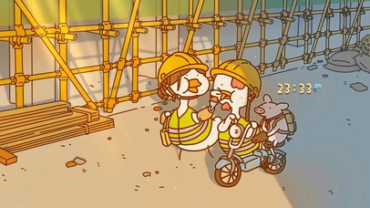 治愈可爱搬砖鸭