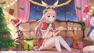 二次元兔女郎 圣诞夜 白丝