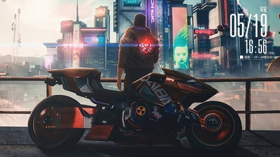 赛博朋克2077 炫酷机车 