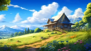 山野一片宁静