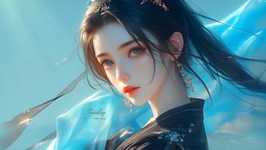 唯美国风清纯女孩