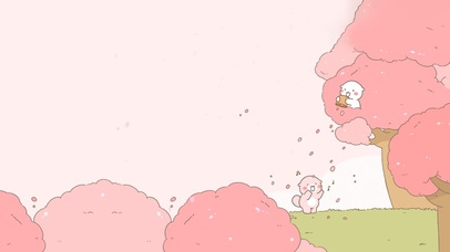 浪漫的花海～快乐小熊