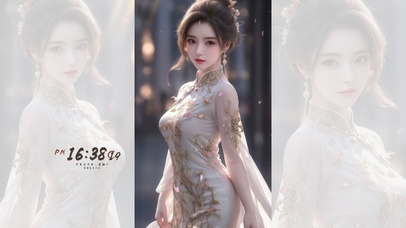 4K性感古风Ai旗袍美女