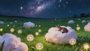 夜晚小猫