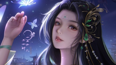 治愈唯美幻蝶古风女神