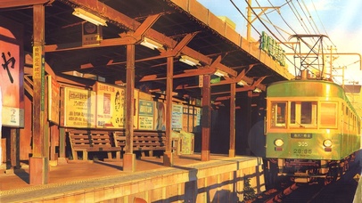 4K唯美【电车站台】