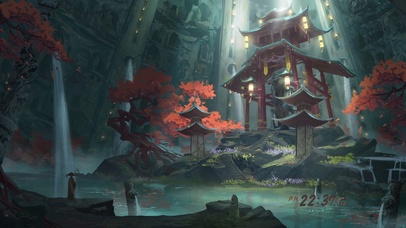 4K古风玄幻石窟