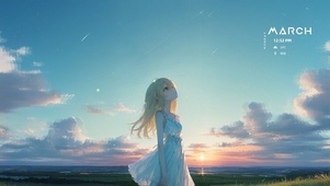 唯美金发少女