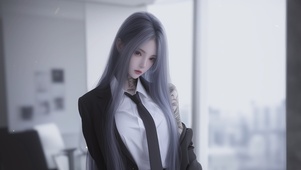 办公室制服美女 