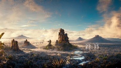 4K唯美治愈迷雾仙境