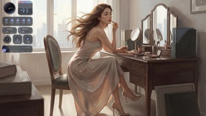 风过软鬟落花羞