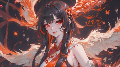 唯美凤凰女神