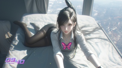 她的每一步都似乎踏着诗意