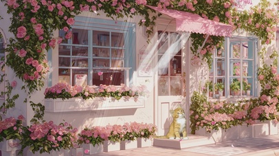 粉蔷薇的温柔时光