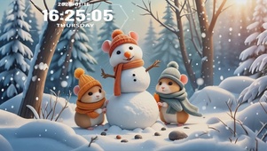老鼠堆雪人