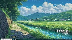 护眼绿景桌面主题