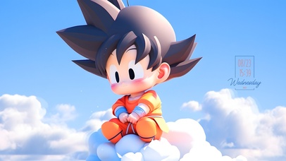 筋斗云上呆萌悟空