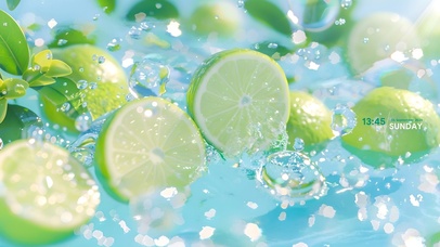 清凉感柠檬（水纹）