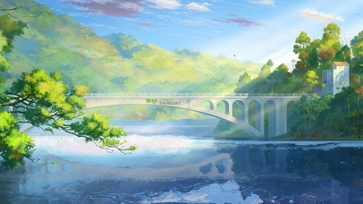 4K唯美治愈清新日系动漫山水