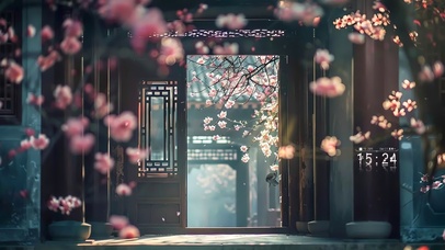 桃花小院