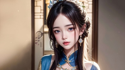 4K清纯气质古风女神