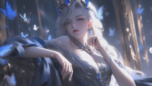 唯美纯欲心动美女