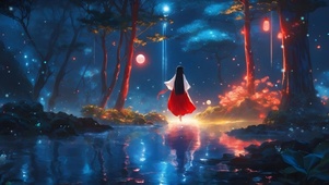 梦幻森林倩影-桔梗