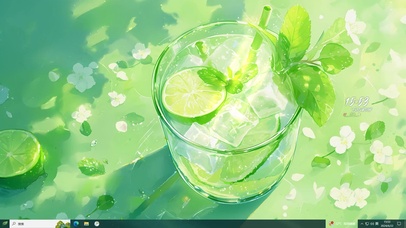 薄荷青桔气泡水