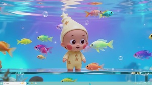 梦幻海底星星人主题