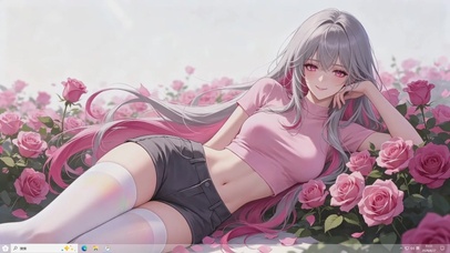 粉衣少女