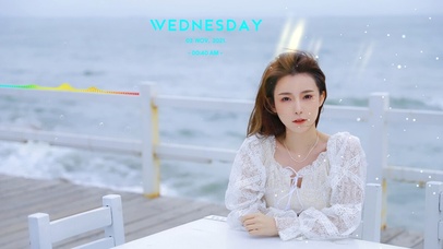 海边好看美少女