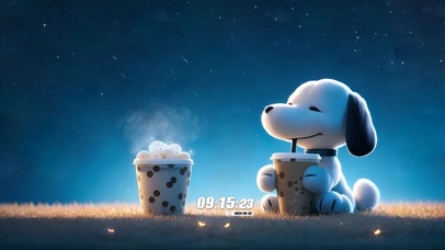 爱喝奶茶的史奴比