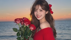 甜美可爱的美女