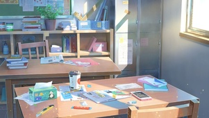 下课后教室