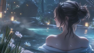 温泉美女