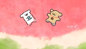 夏日西瓜狗狗